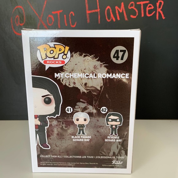 Funko Pop Rocks My Chemical Romance MCR Gerard Way Red Tie Vaulted - Picture 7 of 7